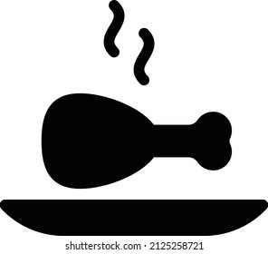 drumstick Vector illustration on a transparent background. Premium quality symbols. Glyphs  vector icon for concept and graphic design.