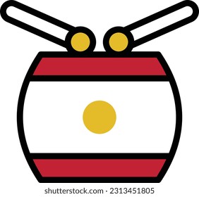 drumstick   Vector illustration on a transparent background. Premium quality symmbols. Line Color vector icons for concept and graphic design.