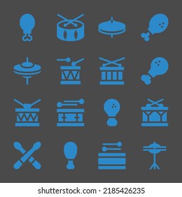 drumstick web icons. Chicken leg and Drum, Chicken leg and Chicken leg symbol, vector signs