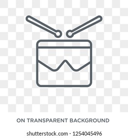 Drumsticks icon. Drumsticks design concept from Music collection. Simple element vector illustration on transparent background.