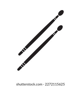 Drumsticks icon. Percussion musical instrument. Vector illustration.
