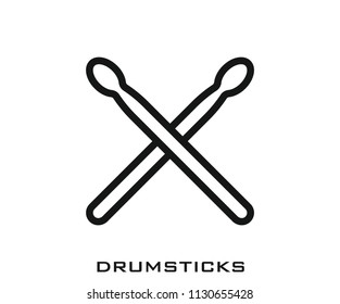 Drumsticks icon signs