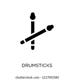 Drumsticks icon. Drumsticks symbol design from Music collection. Simple element vector illustration on white background.