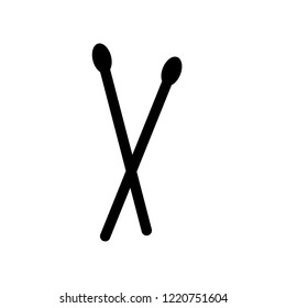 Drumsticks icon. Trendy Drumsticks logo concept on white background from Music collection. Suitable for use on web apps, mobile apps and print media.