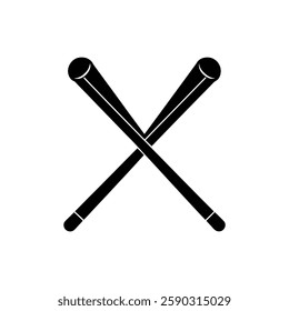  Drumsticks silhouette vector art illustration