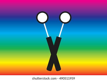 Drumsticks vector
