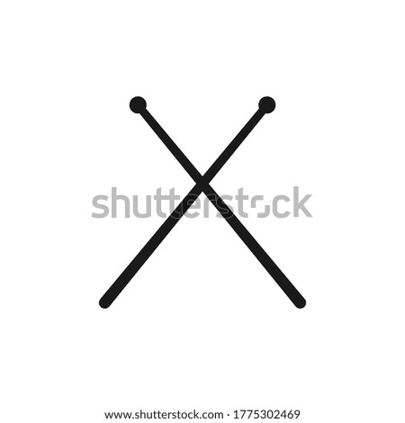 drumsticks vector graphic design illustration