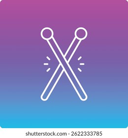 Icono de Vector de baquetas. Se puede utilizar para aplicaciones de impresión, móviles y de Web.