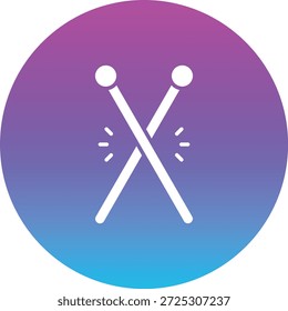 Icono de Vector de baquetas. Se puede utilizar para aplicaciones de impresión, móviles y de Web.