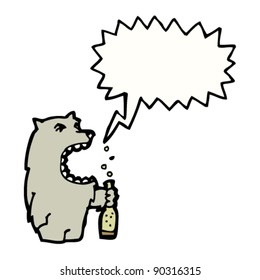 drunk big bad wolf cartoon