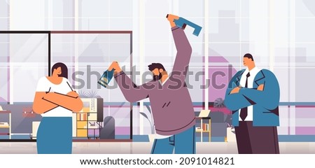 drunk businessman alcoholic drinking at workplace addicted drunk business man having problem alcohol addiction
