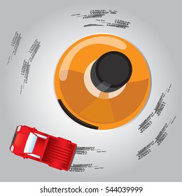 Drunk Drive, concept idea, Vector, Illustrator