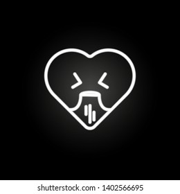drunk emoji neon icon. Elements of electricity set. Simple icon for websites, web design, mobile app, info graphics