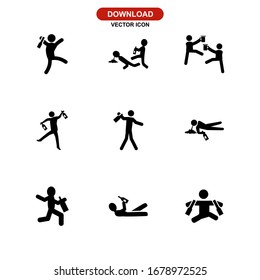 drunk human icon or logo isolated sign symbol vector illustration - Collection of high quality black style vector icons
