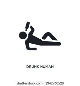 Drunk Human Isolated Icon. Simple Element Illustration From Feelings Concept Icons. 