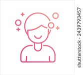 Drunk icon editable stock vector stock