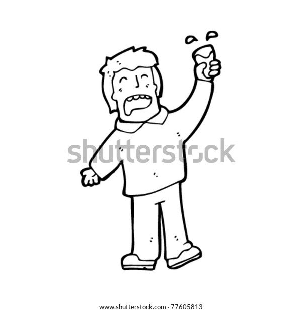 Drunk Man Cartoon Stock Vector (Royalty Free) 77605813