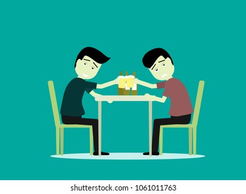 A drunk man,no Drink alcohol