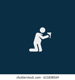 Drunk Person Graphic Symbol Vector Illustration