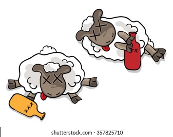  drunk sheep