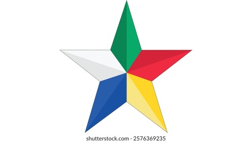 Druze Star High Quality Rainbow Flag (LGBTQ) Symbol and Design