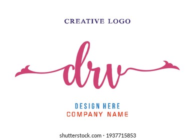 DRV lettering logo is simple, easy to understand and authoritative