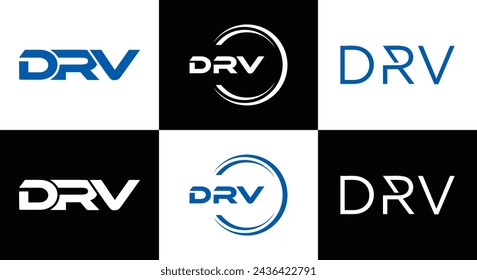 DRV logo. D R V design. White DRV letter. DRV, D R V letter logo design. Initial letter DRV linked circle uppercase monogram logo. design. top logo, Most Recent, Featured,