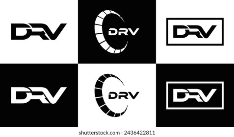 DRV logo. D R V design. White DRV letter. DRV, D R V letter logo design. Initial letter DRV linked circle uppercase monogram logo. design. top logo, Most Recent, Featured,