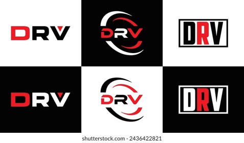 DRV logo. D R V design. White DRV letter. DRV, D R V letter logo design. Initial letter DRV linked circle uppercase monogram logo. design. top logo, Most Recent, Featured,