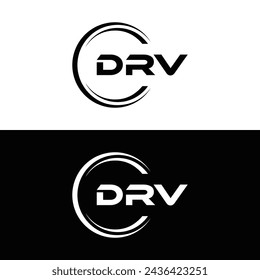 DRV logo. D R V design. White DRV letter. DRV, D R V letter logo design. Initial letter DRV linked circle uppercase monogram logo. design. top logo, Most Recent, Featured,