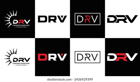 DRV logo. D R V design. White DRV letter. DRV, D R V letter logo design. Initial letter DRV linked circle uppercase monogram logo. design. top logo, Most Recent, Featured,