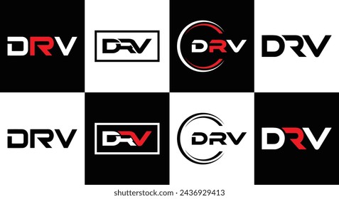DRV logo. D R V design. White DRV letter. DRV, D R V letter logo design. Initial letter DRV linked circle uppercase monogram logo. design. top logo, Most Recent, Featured,