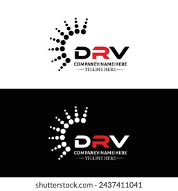 DRV logo. D R V design. White DRV letter. DRV, D R V letter logo design. Initial letter DRV linked circle uppercase monogram logo. design. top logo, Most Recent, Featured,