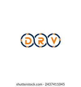 DRV logo. D R V design. White DRV letter. DRV, D R V letter logo design. Initial letter DRV linked circle uppercase monogram logo. design. top logo, Most Recent, Featured,