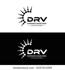 DRV logo. D R V design. White DRV letter. DRV, D R V letter logo design. Initial letter DRV linked circle uppercase monogram logo. design. top logo, Most Recent, Featured,