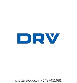 DRV logo. D R V design. White DRV letter. DRV, D R V letter logo design. Initial letter DRV linked circle uppercase monogram logo. design. top logo, Most Recent, Featured,