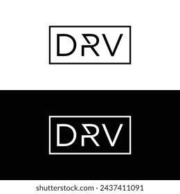 DRV logo. D R V design. White DRV letter. DRV, D R V letter logo design. Initial letter DRV linked circle uppercase monogram logo. design. top logo, Most Recent, Featured,