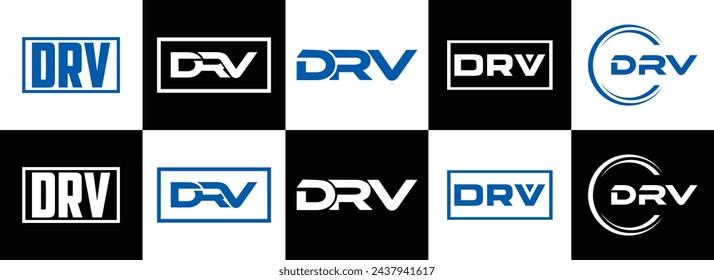 DRV logo. D R V design. White DRV letter. DRV, D R V letter logo design. Initial letter DRV linked circle uppercase monogram logo. design. top logo, Most Recent, Featured,