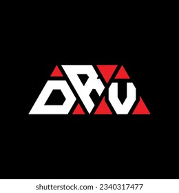 DRV Dreieck Buchstaben Logo Design mit Dreieck Form. DRV Dreieck Logo Design Monogramm. DRV Dreieck Vektor Logo Vorlage mit roter Farbe. DRV dreieckiges Logo Einfach, elegant und luxuriös.