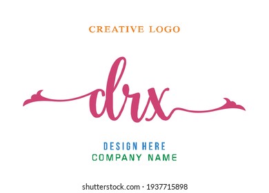 DRX lettering logo is simple, easy to understand and authoritative
