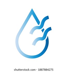 dry air conditioner icon. water mark. vector illustration eps 10