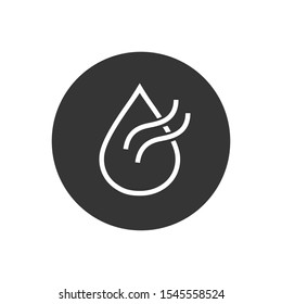 Dry air conditioning icon vector image