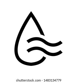 Dry air icon vector. conditioning illustration symbol. airing logo.