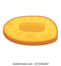 Vector de dibujos animados de icono de albaricoque seco. Comida de fruta. Fresco dulce