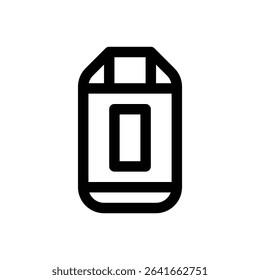 Dry bag. Editable stroke vector icon.