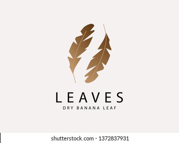 Dry Banana Leaf Logo Design