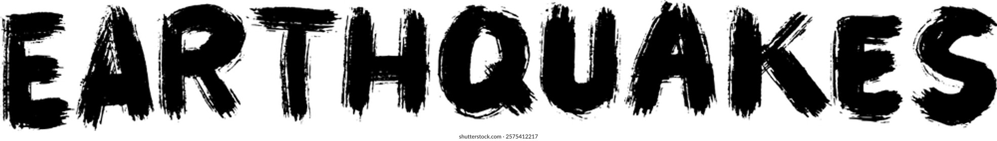 dry brush bold handwritten of natural disasters. tornadoes landslides wildfires avalanches droughts eruptions earthquakes hurricanes floods