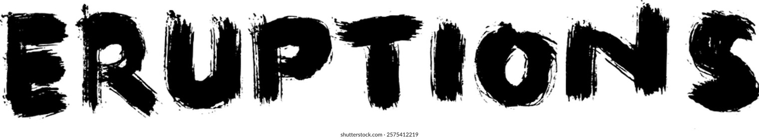 dry brush bold handwritten of natural disasters. tornadoes landslides wildfires avalanches droughts eruptions earthquakes hurricanes floods