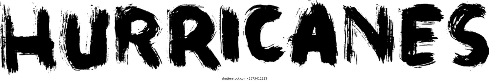 dry brush bold handwritten of natural disasters. tornadoes landslides wildfires avalanches droughts eruptions earthquakes hurricanes floods