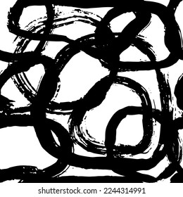 Trockenbrush-freie Hand Abstrakte nahtlose Grunge-Muster.
